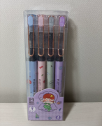 全新未拆封 品目 直液式中性笔学生文具签字笔 黑色0.5 先